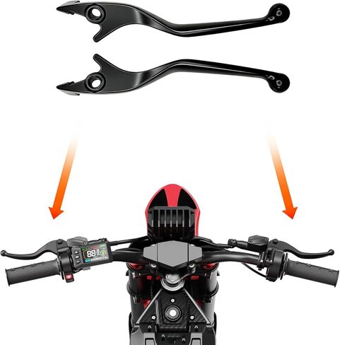 Brake Lever for Yozma IN10 Ebike 2PCS Aluminum Adjustable Motorcycle Handle Brake Levers Left & Right Replacement for Electric Dirt Bike Ebike Pit Bike 50cc-125cc Moped ATV Scooter in Saudi Arabia