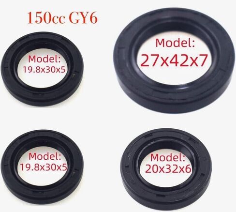 GY6 150cc OIL SEALS/DOWEL PINS/WOODRUFF/CRANKSHAFT KEY SET GY6 STORE in Kuwait