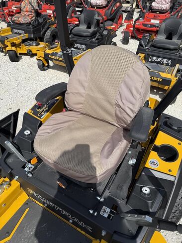 Durafit Seat Covers, Custom Fit for Hustler Fastrack only and SCAG Patriot and Freedom Z Zero Turn Mowers in Tan Waterproof Endura Fabric/Airtex Inserts. Wicking Fabric Helps Hours Fly by. in Kuwait