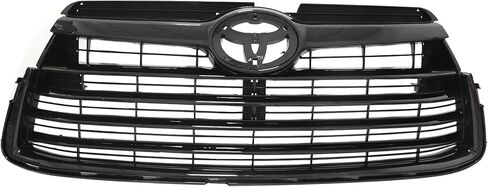 GXARTS Gloss Black Upper Front Bumper Grille 53102-0E040 Compatible with Toyota Highlander 2014-2016 in Kuwait