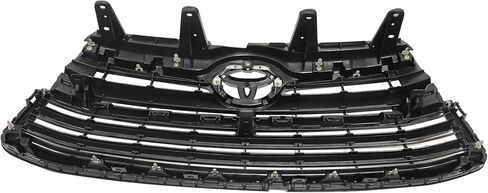 GXARTS Gloss Black Upper Front Bumper Grille 53102-0E040 Compatible with Toyota Highlander 2014-2016 in Kuwait