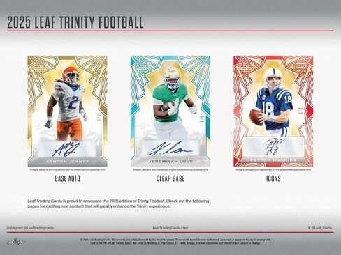2025 Leaf Trinity Football Hobby Box in Saudi Arabia