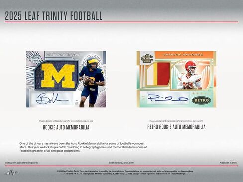 2025 Leaf Trinity Football Hobby Box in Saudi Arabia