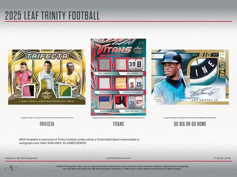 2025 Leaf Trinity Football Hobby Box in Saudi Arabia