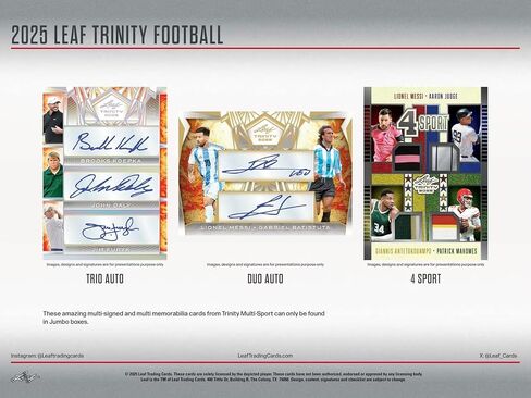 2025 Leaf Trinity Football Hobby Box in Saudi Arabia