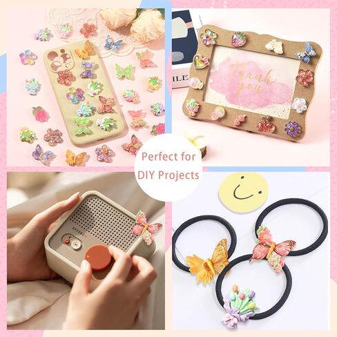 LEGENTLISUR 30 قطعة كبوشن زهرة لطيف دلايات راتنج مسطح دلايات للحرف اليدوية جراب هاتف مقاطع الشعر أساور لتقوم بها بنفسك سكرابوكينغ ديكور in Kuwait