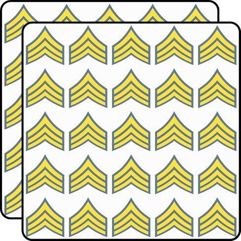 US Army Insignia - Sergeant Rank Chevron Military 50pcs 1" Vinyl Sticker Pack in Kuwait