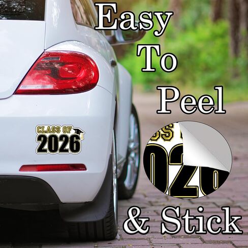 Die Cut Congratulations Class of 2026 Graduation Auto Decal Bumper Sticker Vinyl Decal for Car Truck Van RV SUV Window Laptop Die Cut in Saudi Arabia