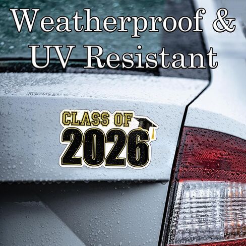 Die Cut Congratulations Class of 2026 Graduation Auto Decal Bumper Sticker Vinyl Decal for Car Truck Van RV SUV Window Laptop Die Cut in Saudi Arabia
