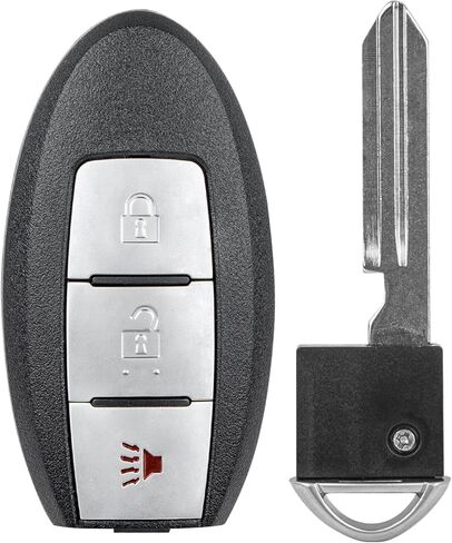 استبدال Vurkcy Key Fob لـ 2011-2017 Nissan Quest Juke/ 11-15 Cube Leaf/ 14-18 Versa Note جهاز التحكم عن بعد للدخول بدون مفتاح للسيارة، CWTWB1U808، 3 Btn in Kuwait