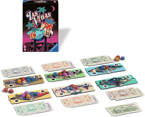 Ravensburger Las Vegas Board Game Dice-Rolling Casino Strategy Game for 2-6 Players - Interactive Push Your Luck Fun for Ages 8+ in Kuwait