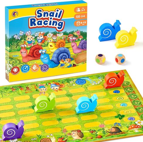 Snail's Pace Race Game,Classic Board Game, Family Game for 2-6 Players, Montessori Toys for 3 4 5 6 Year Olds,Fine Motor Skills Toy, Gifts for Boys Girls 3+Year Old in Saudi Arabia