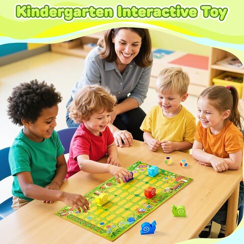 Snail's Pace Race Game,Classic Board Game, Family Game for 2-6 Players, Montessori Toys for 3 4 5 6 Year Olds,Fine Motor Skills Toy, Gifts for Boys Girls 3+Year Old in Saudi Arabia
