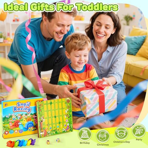 Snail's Pace Race Game,Classic Board Game, Family Game for 2-6 Players, Montessori Toys for 3 4 5 6 Year Olds,Fine Motor Skills Toy, Gifts for Boys Girls 3+Year Old in Saudi Arabia