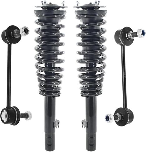 PM Auto Set of 4 Front Sway Bar Link-Quick Complete Strut-Coil Spring Assembly Compatible With 2007-2009 Lincoln MKZ AWD in Kuwait