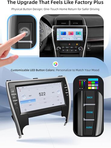 Dasaita G12 Car Stereo for Toyota Camry 2015-2017 with Wireless Carplay & Android Auto, 4G LTE, 10.2" Touch Screen Radio, GPS, Bluetooth & WiFi, 6G RAM 64G ROM, Head Unit Android 12 in Saudi Arabia