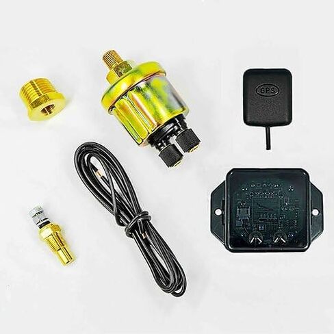 Analog Gauge Cluster Replacement for 1955-1959 Chevy Truck – Black Faceplate, GPS Speedometer, Water Temp & Oil Pressure Sending Units Included in Kuwait