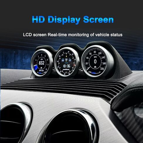 for Ford Mustang Performance Gauge 6th Gen 2015–2023 Tinted 7 Color Series Gauges Instrument Cluster Speedometer Upgrade in Saudi Arabia