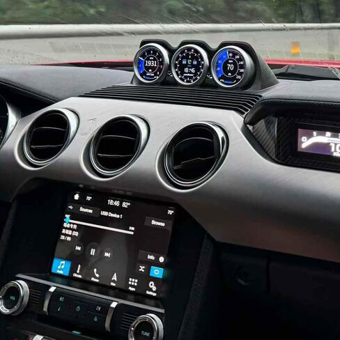 for Ford Mustang Performance Gauge 6th Gen 2015–2023 Tinted 7 Color Series Gauges Instrument Cluster Speedometer Upgrade in Saudi Arabia