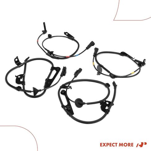 A-Premium 4PCS Front & Rear ABS Wheel Speed Sensor Compatible with Mitsubishi Models - Eclipse Cross 2018-2020/2022-2024, Outlander 2017-2020, Outlander PHEV Sport in Kuwait