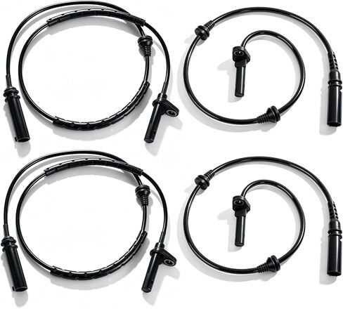 Carbhub ABS Wheel Speed Sensor 4Pcs Compatible with BMW X5 2007-2018 E70 F15, X6 2008-2019 E71 F16 Replace OEM 34526771776, 34526771777 Front & Rear, Left & Right ABS Sensor in Kuwait
