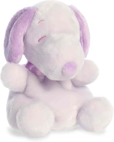 Aurora Adorable Peanuts Snoopy Palm Pals Stuffed Animal - Officially Licensed Toys For All Snoopy Fans - Fun Pastel Colors For The Spring Season - Purple 5 Inches in Kuwait