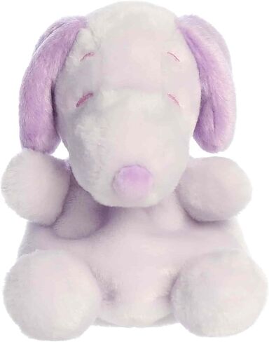 Aurora Adorable Peanuts Snoopy Palm Pals Stuffed Animal - Officially Licensed Toys For All Snoopy Fans - Fun Pastel Colors For The Spring Season - Purple 5 Inches in Kuwait