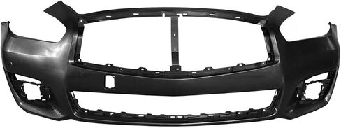 TREKATL AUTO Front Bumper Cover Compatible with 2015 2016 2017 2018 2019 In-finiti Q70 Q70L,With Sensor Holes, 620224AM1H in Kuwait