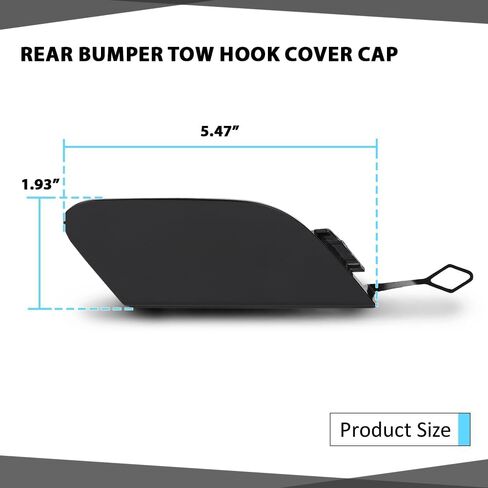 Rear Bumper Tow Hook Cover Cap Compatible with Benz W222 S-Class S400 S450 S500 S550 S550e S560 S600 2014-2019,Not Fit for Cars with AMG/Sport Package 2228850424 in Kuwait