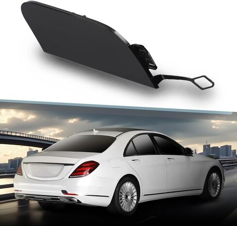 Rear Bumper Tow Hook Cover Cap Compatible with Benz W222 S-Class S400 S450 S500 S550 S550e S560 S600 2014-2019,Not Fit for Cars with AMG/Sport Package 2228850424 in Kuwait