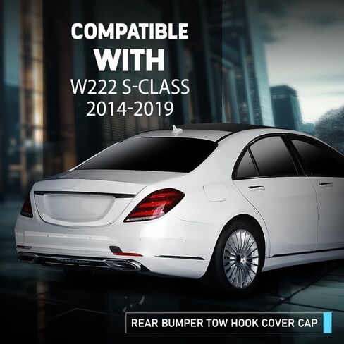 Rear Bumper Tow Hook Cover Cap Compatible with Benz W222 S-Class S400 S450 S500 S550 S550e S560 S600 2014-2019,Not Fit for Cars with AMG/Sport Package 2228850424 in Kuwait