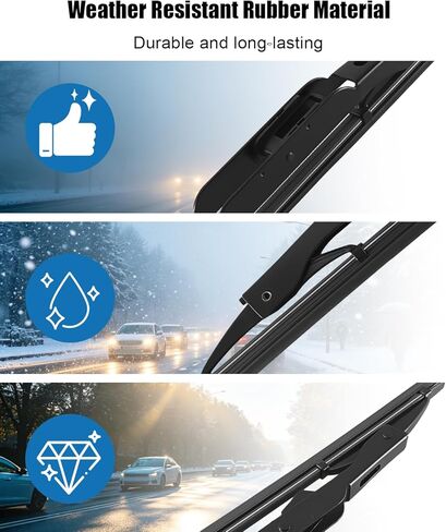 Rear Windshield Wiper Blade Compatible with GMC Acadia AT4 Denali SL SLE SLT 2017 2018 2019 2020 2021 2022 2023, Back Window Wiper Blade in Kuwait