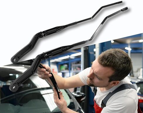 42840 42766 1 Pair Front Windshield Wiper Arm Kit Compatible with RAM 2016-2024 1500 Classic 2017-2024 2500 3500 2017-2021 4000 4500 5500 Replaces OE 55277449AE 55277450AD in Saudi Arabia