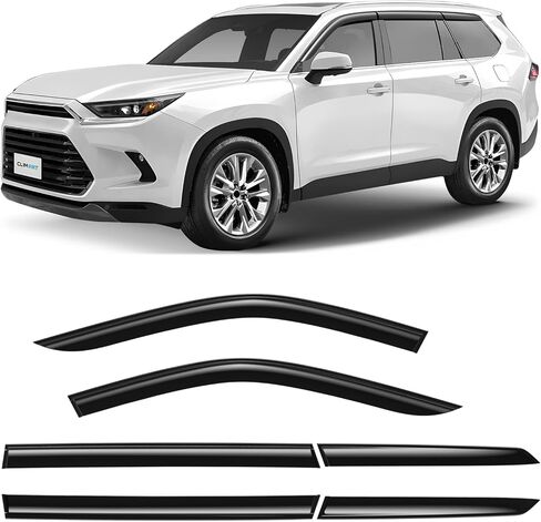 CLIM ART Incredibly Durable Rain Guards for Ford F260 Super Duty 2017-2026 Crew Cab, Original Tape-on Window Deflectors, Vent Deflector, Window Visors, Car Accessories, 4 pcs. - 417452 in Saudi Arabia