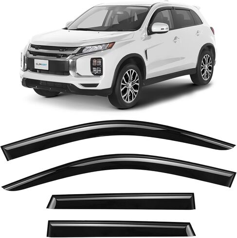 CLIM ART Incredibly Durable Rain Guards for Ford F260 Super Duty 2017-2026 Crew Cab, Original Tape-on Window Deflectors, Vent Deflector, Window Visors, Car Accessories, 4 pcs. - 417452 in Saudi Arabia