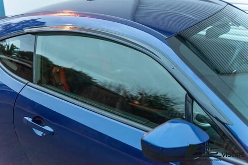 Replacement for 2013-2021 Scion FR-S | Subaru BRZ | Toyota 86 EOS Visors JDM Clip-ON Style Smoke Tinted Side Vents Window Deflectors Rain Guard DWV-SBRZ-OE in Kuwait