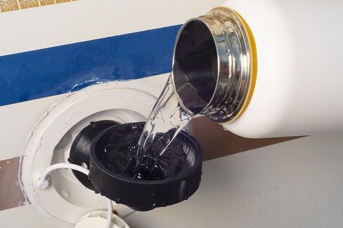 RV Travel Trailer Fresh Water Fill Funnel, Hands Free! Black in Saudi Arabia