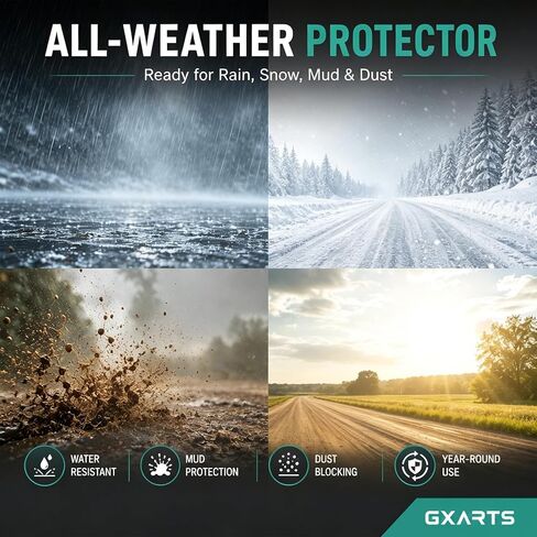 GXARTS Car Floor Mats Carpet Full Set All-Weather Protect Compatible with Cadillac Escalade ESV 2007 2008 2009 2010 2011 2012 2013 2014 | WaterproofBlack Car Mats with Anti-Slip Backing in Kuwait