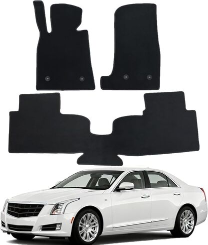 GXARTS Car Floor Mats Carpet Full Set All-Weather Protect Compatible with Cadillac Escalade ESV 2007 2008 2009 2010 2011 2012 2013 2014 | WaterproofBlack Car Mats with Anti-Slip Backing in Kuwait