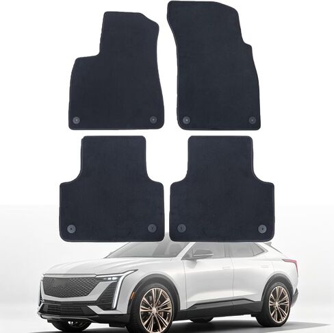 GXARTS Car Floor Mats Carpet Full Set All-Weather Protect Compatible with Cadillac Escalade ESV 2007 2008 2009 2010 2011 2012 2013 2014 | WaterproofBlack Car Mats with Anti-Slip Backing in Kuwait