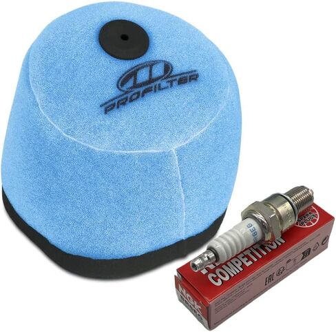 1989–2001 CR250R CR500R Service Kit – Pre-Oiled Pro Air Filter AFR-1001-00 + NGK BR8EG Spark Plug | Compatible with Honda CR250R Routine Maintenance in Saudi Arabia