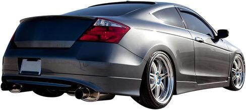 IKON MOTORSPORTS، جناح صندوق السيارة متوافق مع هوندا أكورد 2008-2012، نمط المصنع، مادة خام غير مطلية باللون الأسود ABS وجناح التمهيد الخلفي للشفاه in Kuwait