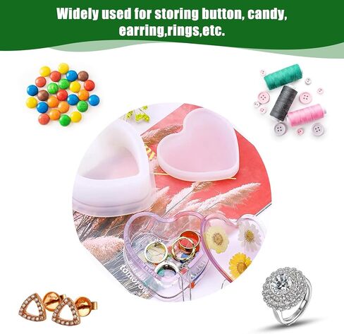 5pcs Resin Molds with Lid, Silicone Molds for Storage Box Bottle Mold, Jewelry Candy Container for DIY Art Epoxy Casting Crafts Home Table Decoration in Saudi Arabia