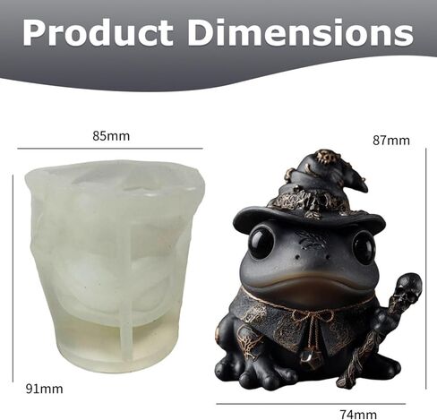 Gothic Toad Frog Skull Resin Molds, 3D Animal Silicone Candle Molds for Candle Making, Epoxy Resin Casting Mold for Handmade Soap & DIY Crafts, Perfect for Home Garden Decoration Festival Gift in Saudi Arabia