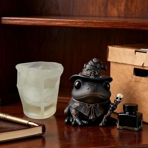 Gothic Toad Frog Skull Resin Molds, 3D Animal Silicone Candle Molds for Candle Making, Epoxy Resin Casting Mold for Handmade Soap & DIY Crafts, Perfect for Home Garden Decoration Festival Gift in Saudi Arabia