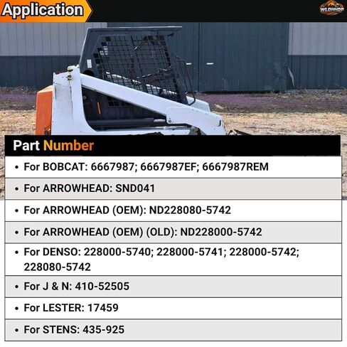 6667987 12V 1.4KW Starter Motor for Kubota Engine D1105 D722D D1005B D722B Dsl for Bobcat Track Loader MT50 MT52 MT55 MT85 Skid Steer Loader 453F 463 553 553F 653 S70 for Clark 653# 228000-5740 in Saudi Arabia