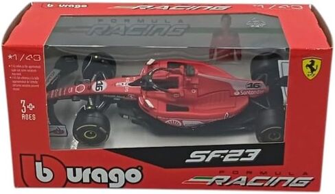 - سيارة فورمولا 1 متوافقة مع تشارلز لوكلير فيراري SF23#16 2nd Las Vegas GP 2023 Formula 1 1/43 Scale Bburago 36836LL in Kuwait