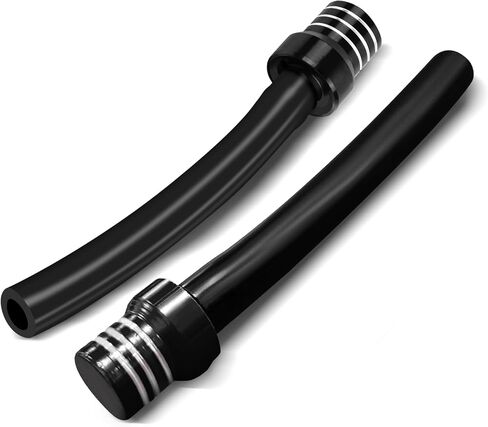2PCS Breather Hose Gas Fuel Tank Cap, Fuel Tank Vent, CNC One Way Tank Valve Vent Tube with Aluminum Cap, Universal Car Tube Hose Breather Cap for ATV Quad CRF Pit Dirt Bike (Purple) in Saudi Arabia