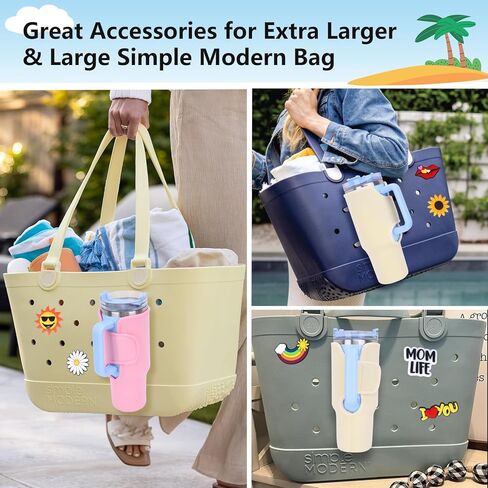 Divider for Bogg Bag X-Large Original, Phone Holder for Bogg Bag Accessories, Beach Tote Organizer Set, Hard ABS Plastic Divider Tary and Phone Case Holder with Key Hooks (White, 5PCS) in Saudi Arabia