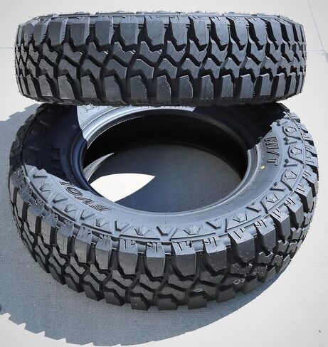 Set of 2 (TWO) Evoluxx Rotator M/T Mud Off-Road Light Truck Radial Tires-LT235/80R17 235/80/17 235/80-17 120/117Q Load Range E LRE 10-Ply BSW Black Side Wall in Kuwait
